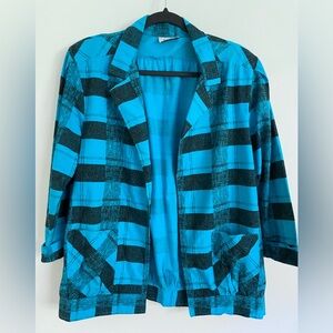 Fashion plaid light weight blazer/jacket